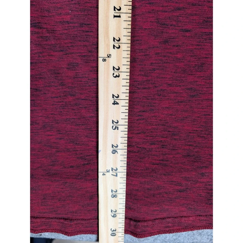 American Eagle Active Flex Mens Long Sleeve Shirt Burgundy Space Dye Raglan XL‎